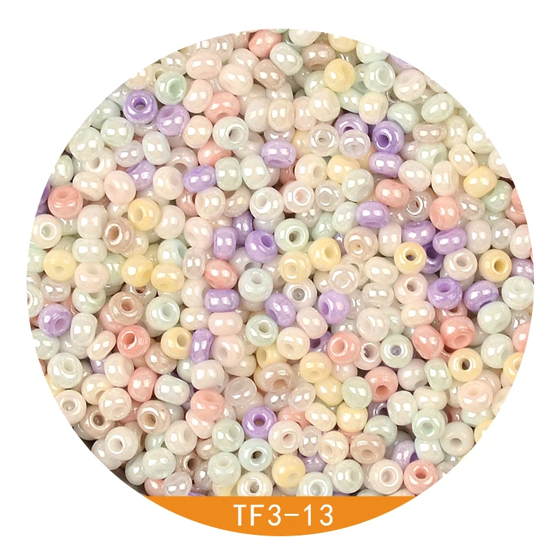 8/0 Uniform 3mm Pearl Colors Glass Seed Beads Round Loose Spacer Beads for DIY Handmade Jewelry Accessories Kralen Wholesale