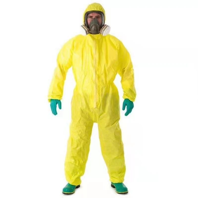 TYPE 3/4/5/6B Disposable Chemical Full Protection PP+PE Nonwoven Fabric Clothes