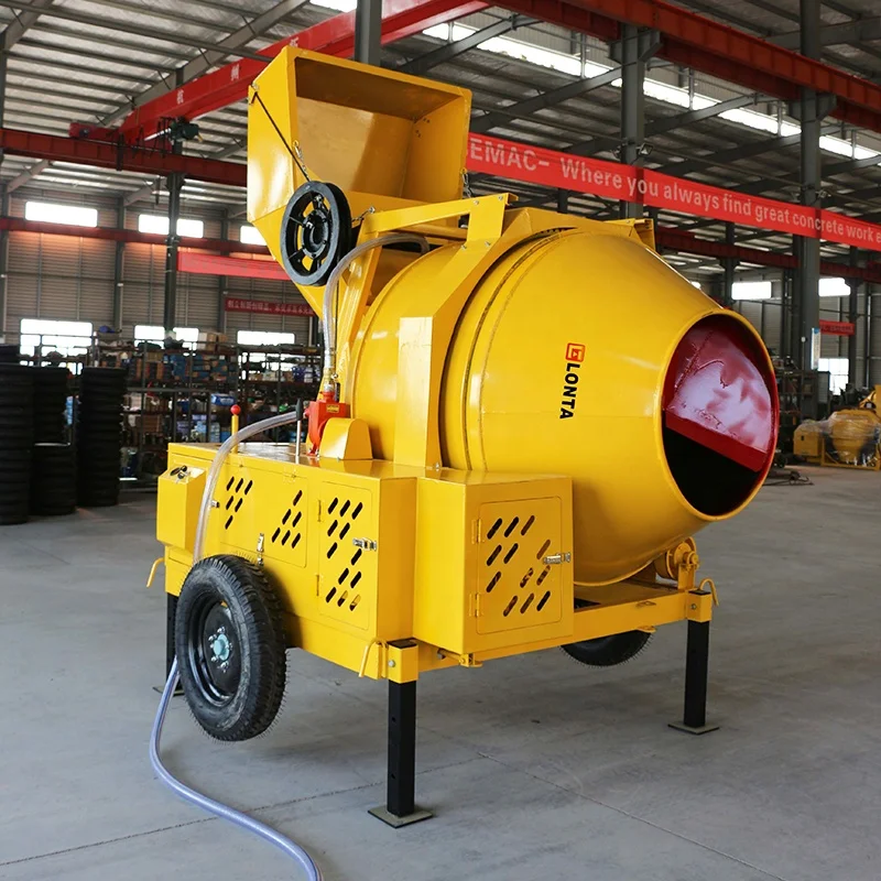 LONTA JZC350DW 350L 2 Bags Diesel Engine Self Loading Mud Cement Concrete Mixer Machine For Sale Betonniere 350L