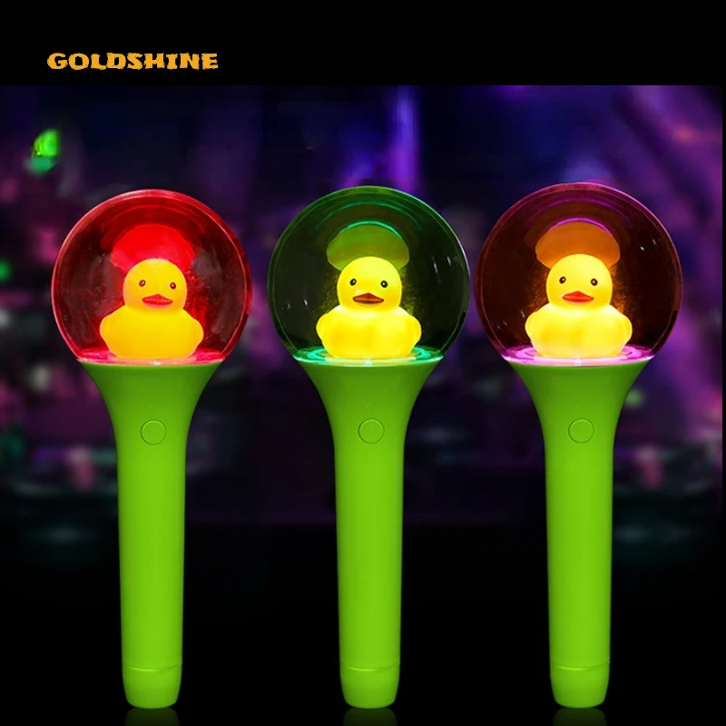 OEM Kpop Seventeen Fans Meeting Concert Custom Logo LED Light up Stick Hand Wand Glow in the Dark Candy for Usage