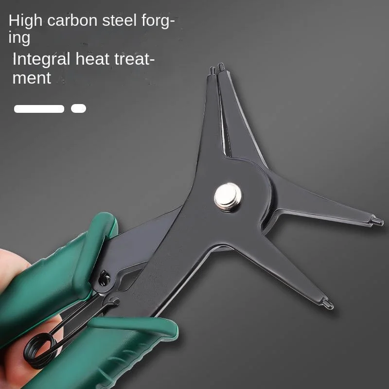 Circlip pliers set small shaft 2-in-1 inner and outer Circlip pliers dual-purpose hole baffle clamp Circlip pliers