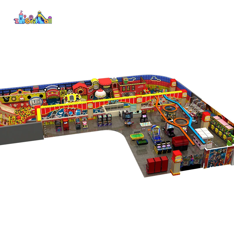 Playground Indoor Huge Inside Playground Park China Indoor Soft Play Free Customized Design 3 Ages+ Indoor Maze for Kids Zhenhan