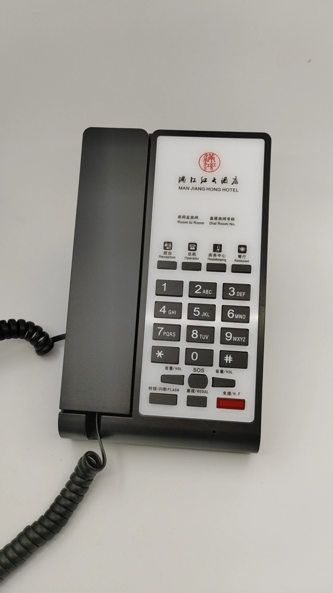 Basic Landline Phone with Simple Caller ID Limited Features for Small Office or Hotel Amenities