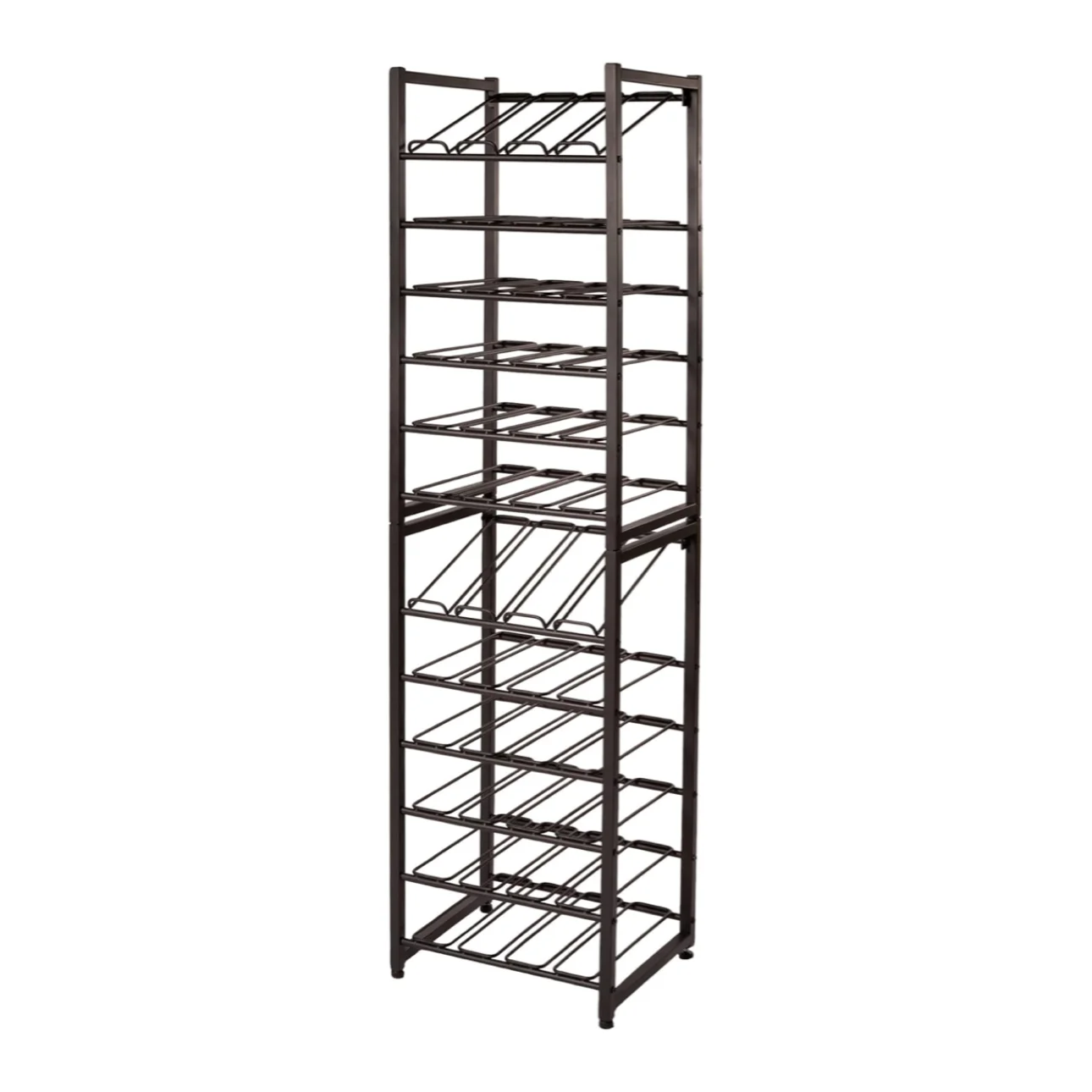 Brand liquor store fixtures luxury whisky metal rack powder coat black multi layers bottle wine display shelves