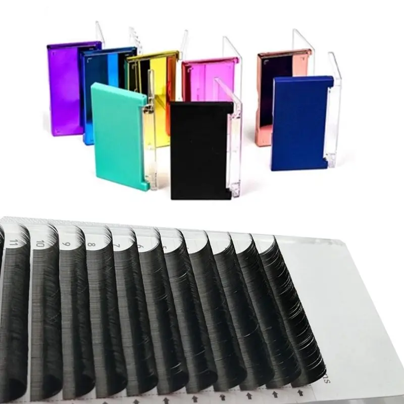 Astinlash Premium Mink C D Flat Individual Eyelashes Tray Lash Extensions Wholesale Private Label 0.15 Eyelash Extension Trays