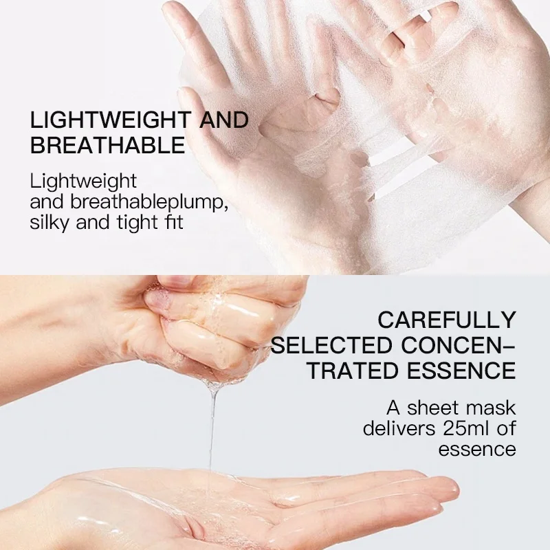 KORMESIC Private Label Blue Copper Peptide Sheet Mask Bifida Yeast Moisturizing Ecdoin Repairing Coenzyme Q10 Skincare Mask