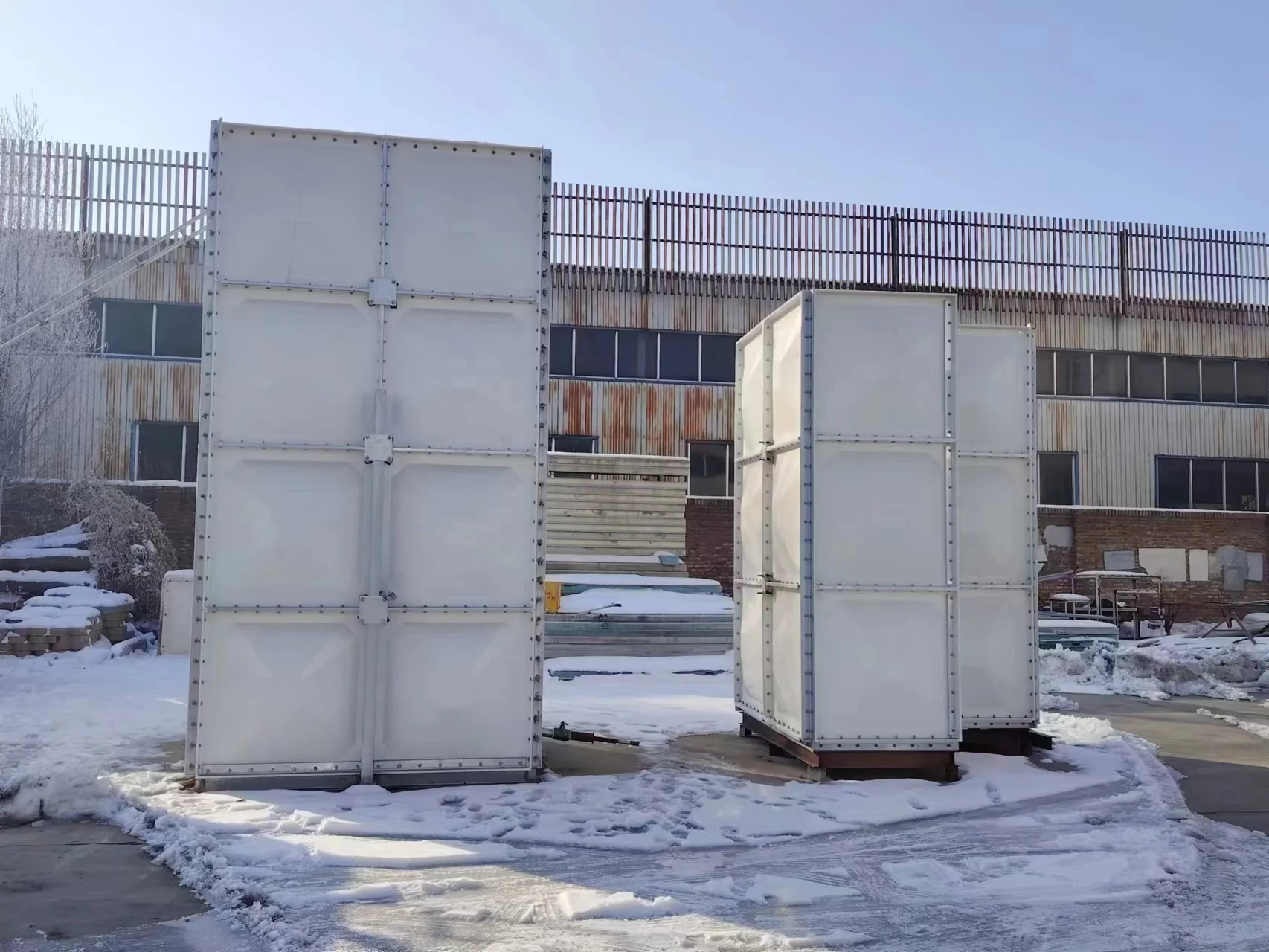 Factory GRP Water Tank customized size  Excellent Corrosion Resistance perfect water storage tank