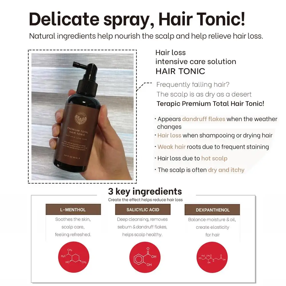 [Terapic] Terapic Premium Total Hair Tonic anti Hair Loss Care 150ml