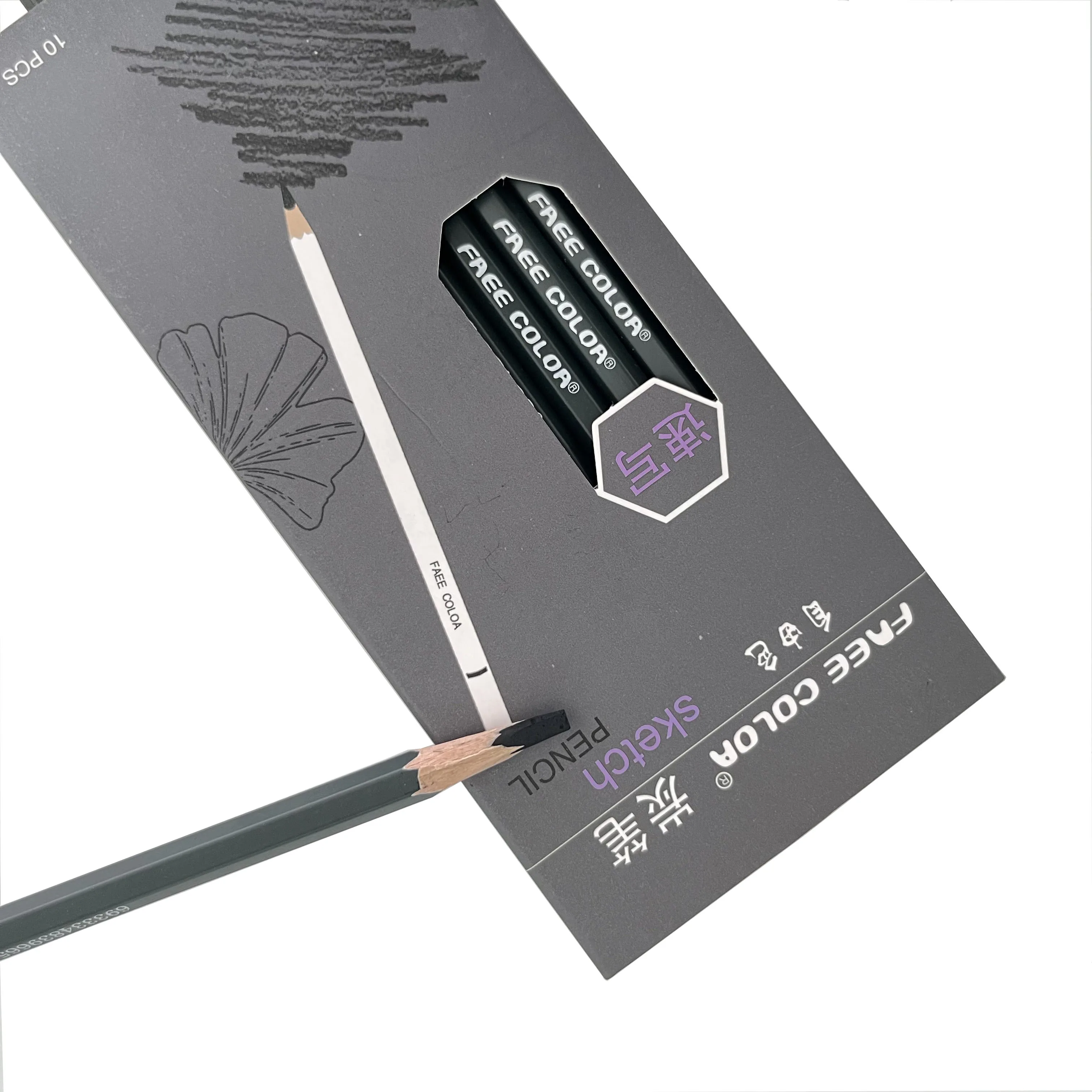 Wholesale Professinal Sketching Pencils For Artist High Quality Wooden Charcoal Pencils Set For Sketching