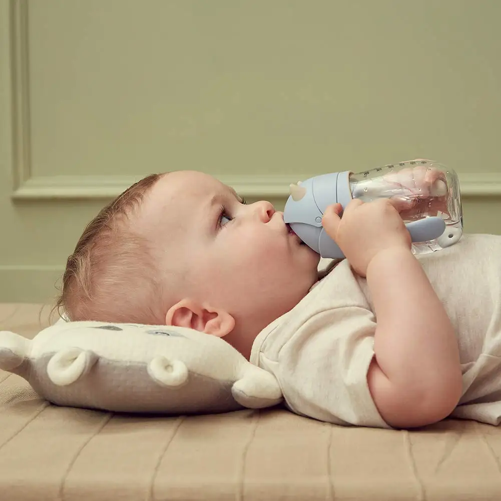 
210 ml Sippy Cup 6-36 Months Non Spill Straw Cup for Toddlers Soft Spout Cup Spill Proof Water Bottler 