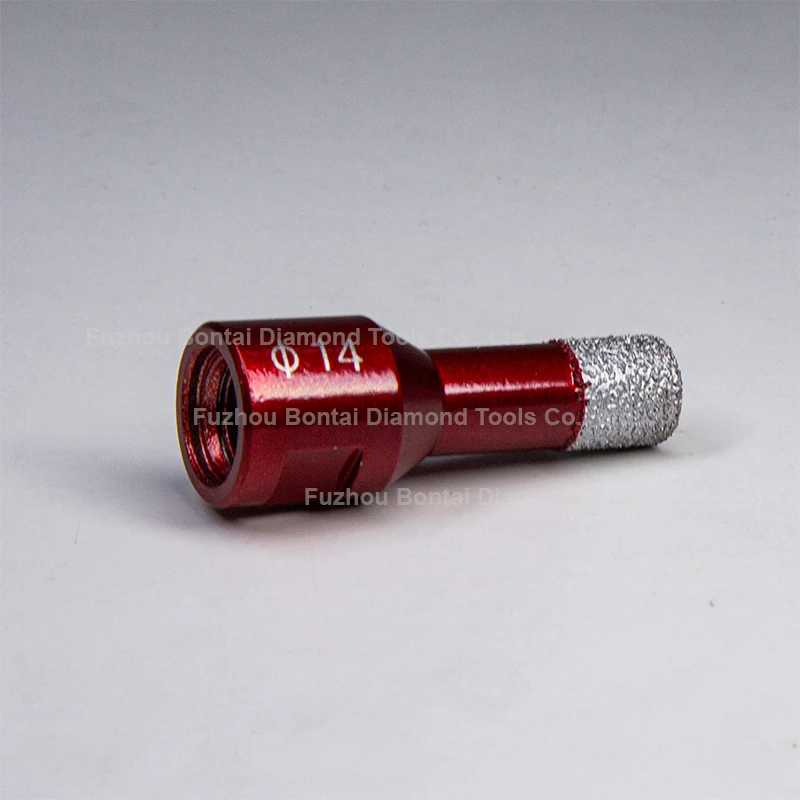 Brazed Arix Diamond Segments 14mm Tile Core Bits Vacuum Cutting Tools Refractory Brick Concrete Drilling Bits