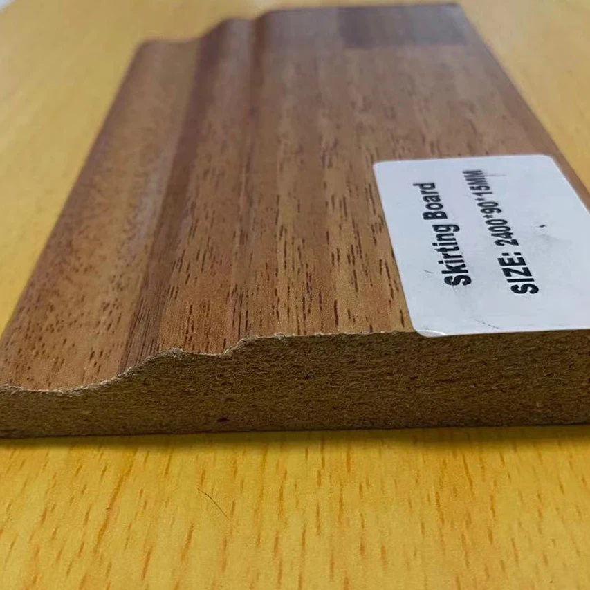 SAMPLE Painted White Primed Pine Wood Mdf Mouldings Modern Interior Decoration Moulds Waterproof Skirting Baseboard Moulding