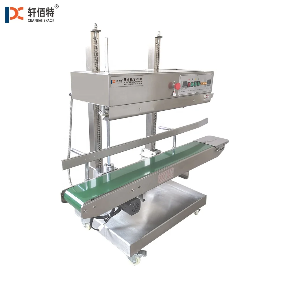 Model CBS1100V Plastic Bag Sealing Machine Vertical Continuous Band Machine