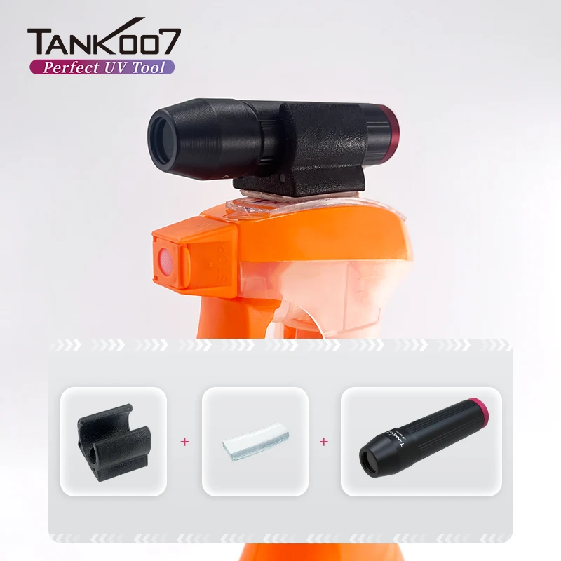 Tank007 водонепроницаемый 365nm фонарик с алюминиевым карманом