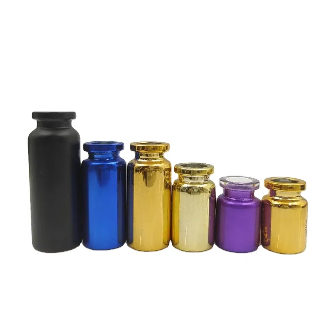 Free Samples High Quality 2ml 3ml 4ml 5ml 8ml 10ml Clear Amber Glass Vial with Rubber Stopper