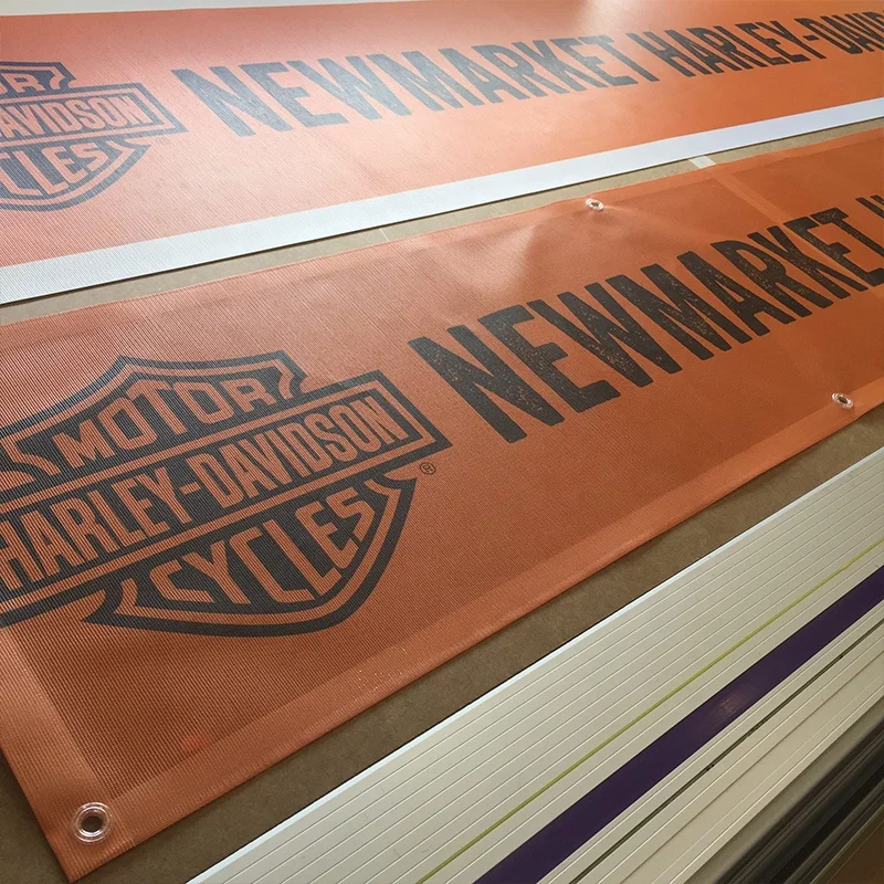 cheap outdoor custom digital printed PVC wall banners vinyl mesh fence banner with eyelet