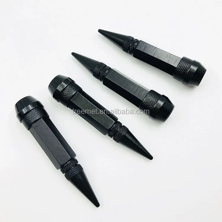 
4 Car Motorcycle Bike Dustproof Spike Shape Tire Wheel Valve Stem Caps 