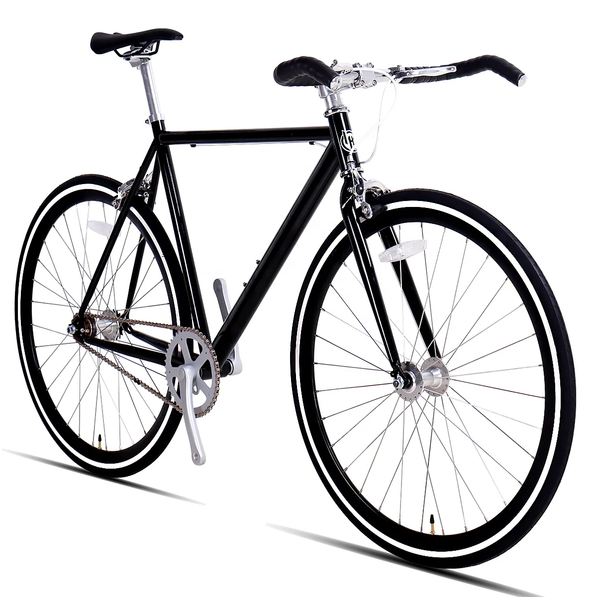Заводская распродажа американский рынок белый 700C стальной велосипед с фиксированной передачей