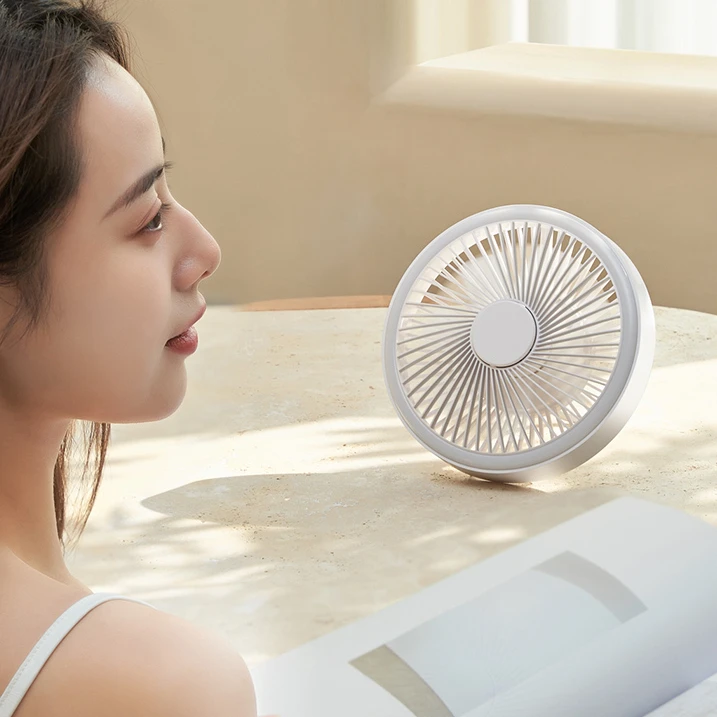 Powerful Travel Hanging Hand Mini Portable Fan Three Wind Speeds Handheld Pocket Fan For Desk Home Office