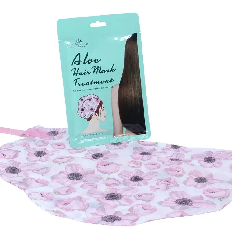 Oem Odm Hair Sheet Mask Repair Hat Soothing Moisturizing Coconut Steam Hair Mask For Woman