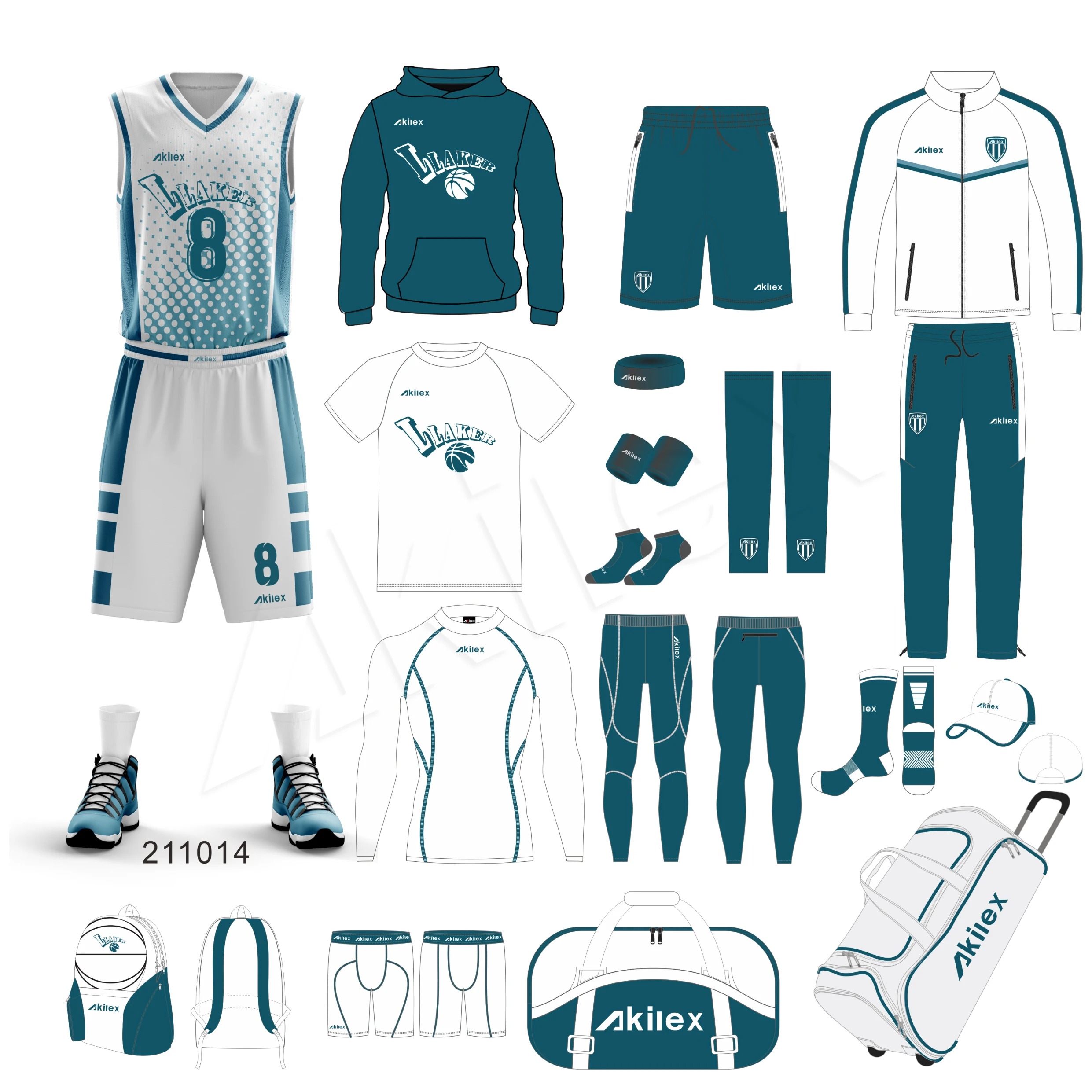 Custom your own team basketball uniforms reversible basketball jersey set