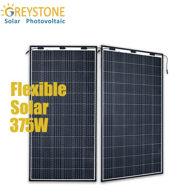 GREYSTONE 375w new technology with latest design ultra-thin flexible solar panels