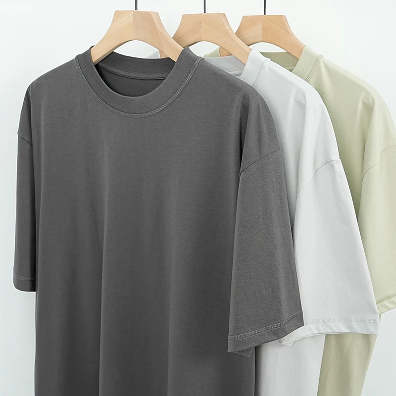 comfy cool touch crewneck t shirt multicolor streetwear casual tshirt custom your logo brand tee shirt for men