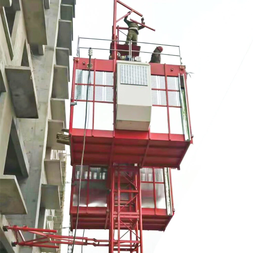 ZK Chinese sales construction site elevator bridge alimak passenger hoist construction elevator SC200/200 SC100/100