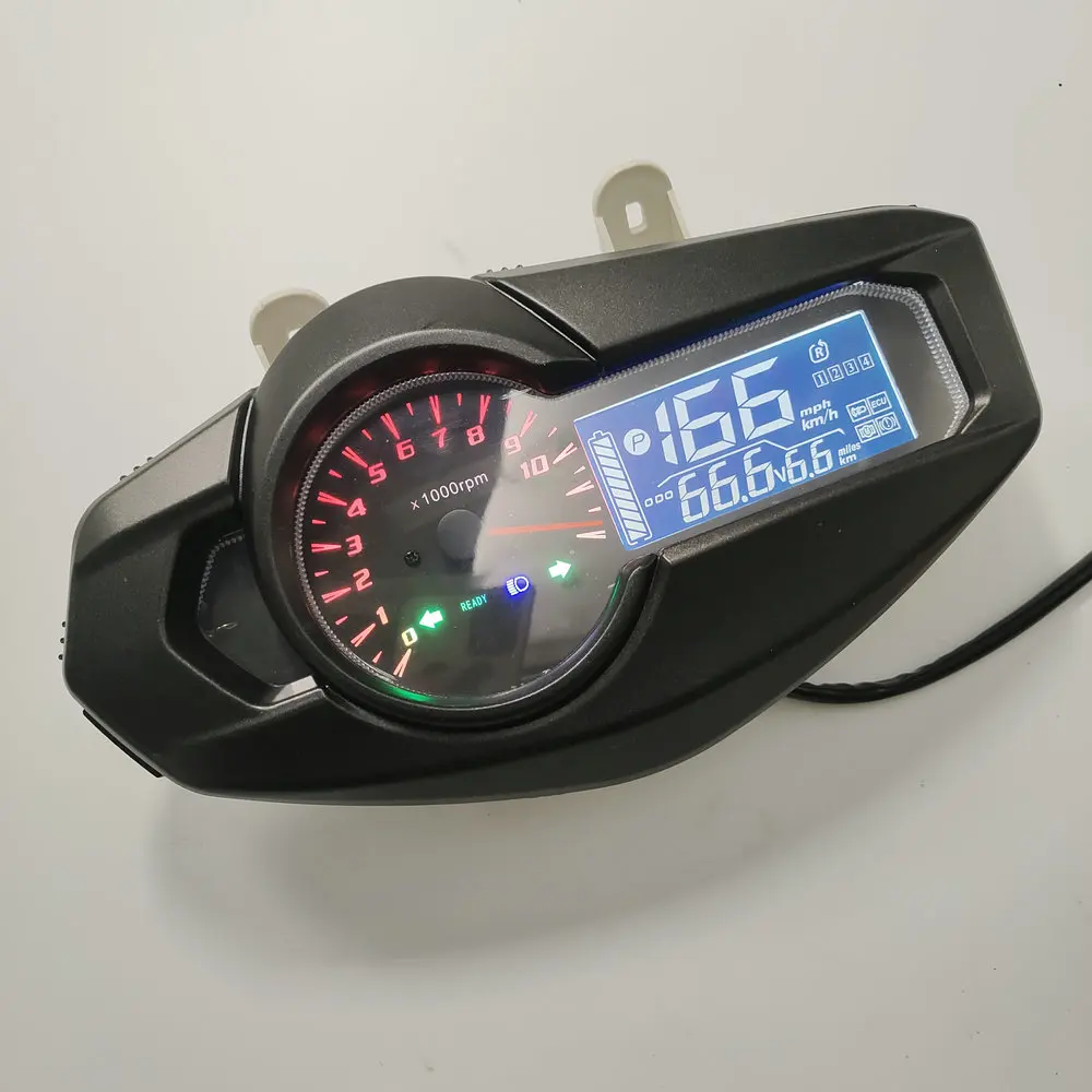 Speed Gauge LCD DISPLAY Battery Level Light Indicator 48v-120v For Electric Scooter e-bike Tricycle Motorcycle