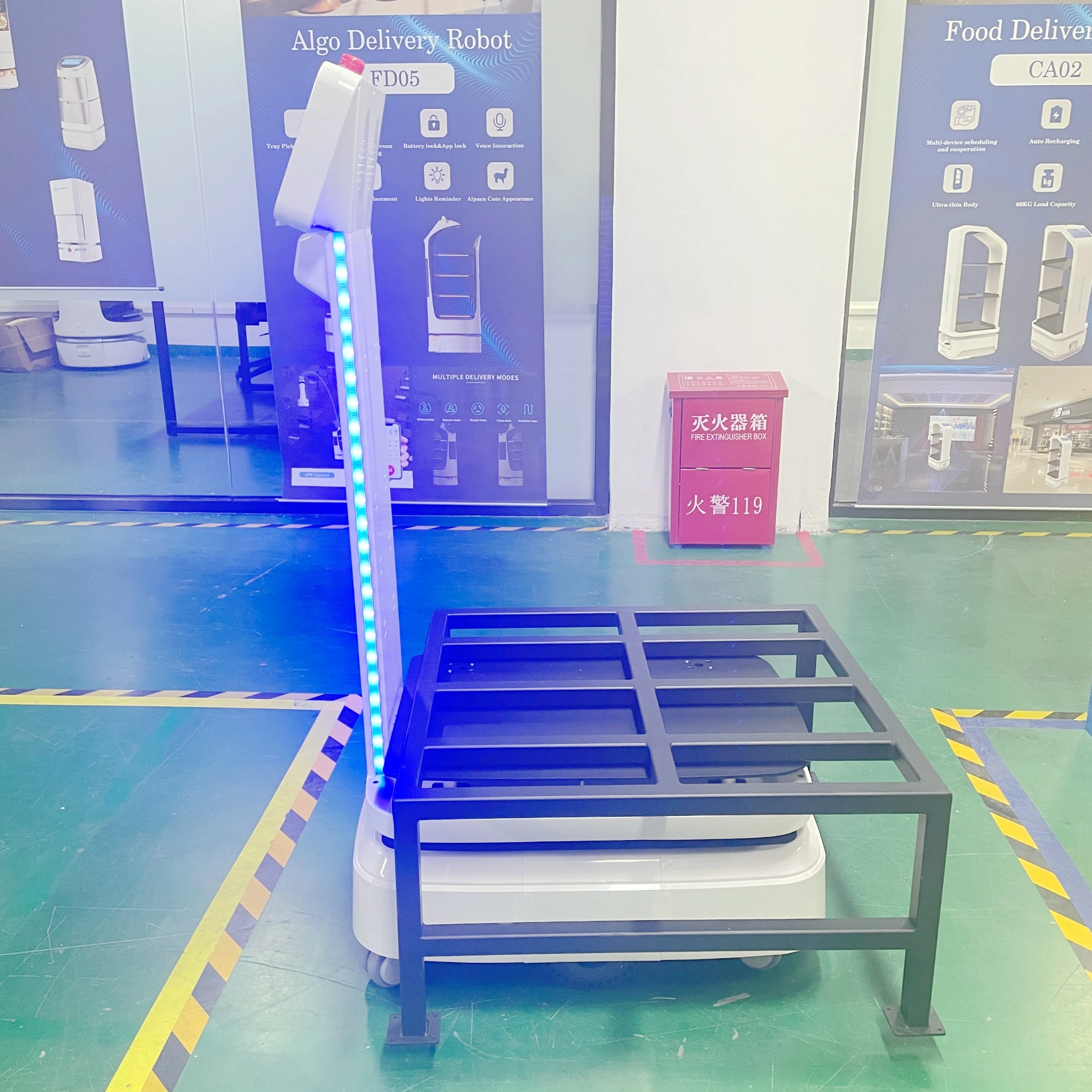 Agv robot automated warehouse robot logistics 150kg with lift automatico industrial guided vehicles precio robot