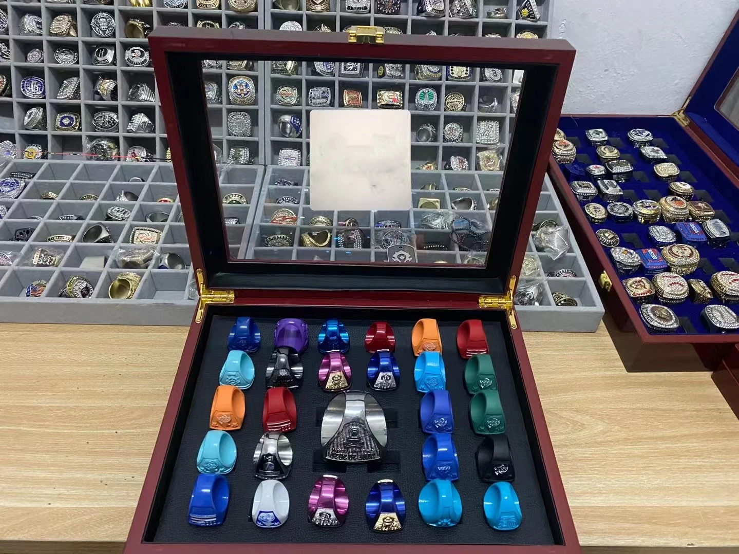 fine jewelry championship ring supplier direct pearl white black green or other colors plated custom championship rings