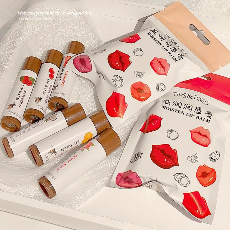 Private Label Moisturizing Lip Balm Custom  Logo  Cute 3PCS Lip Balm  Stick Set Lip Make Up  Vendor