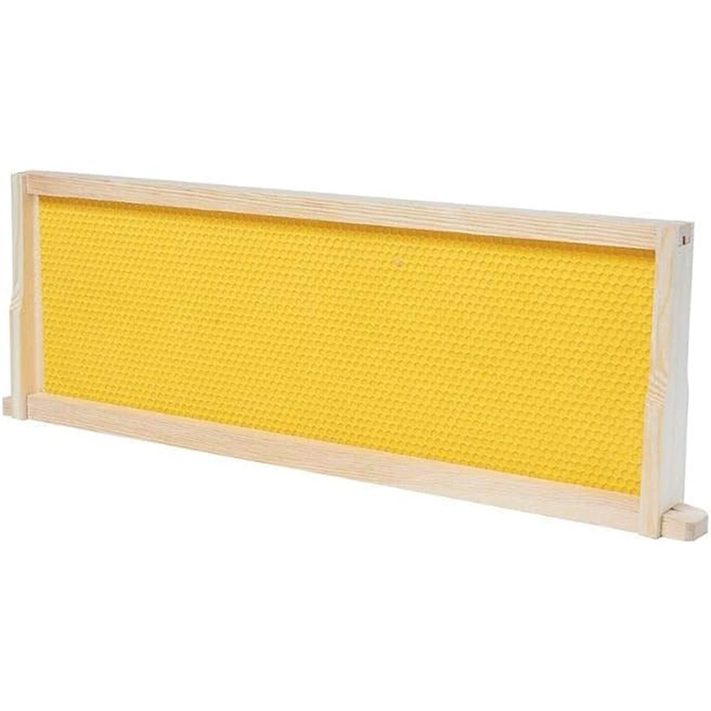 Bee Frame With Bee Wax Foundation Sheet Super Wood Bee Hive Frame for Beekeeping