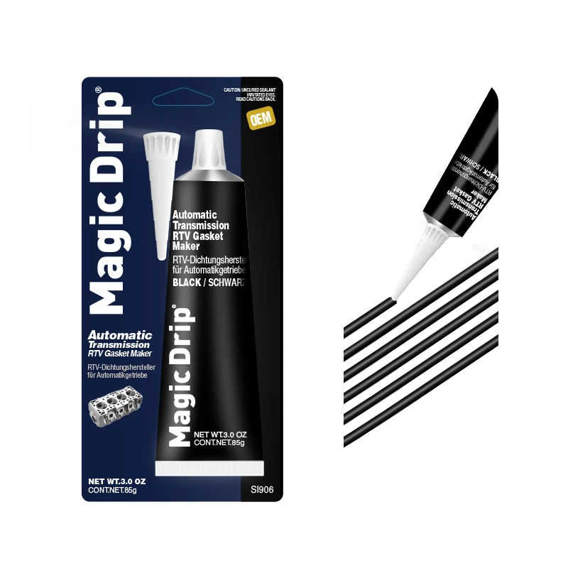 Professional Factory High Temperature Flexible Blue Grey Black Adhesive Gasket Maker 85g RTV Silicone for Automobile