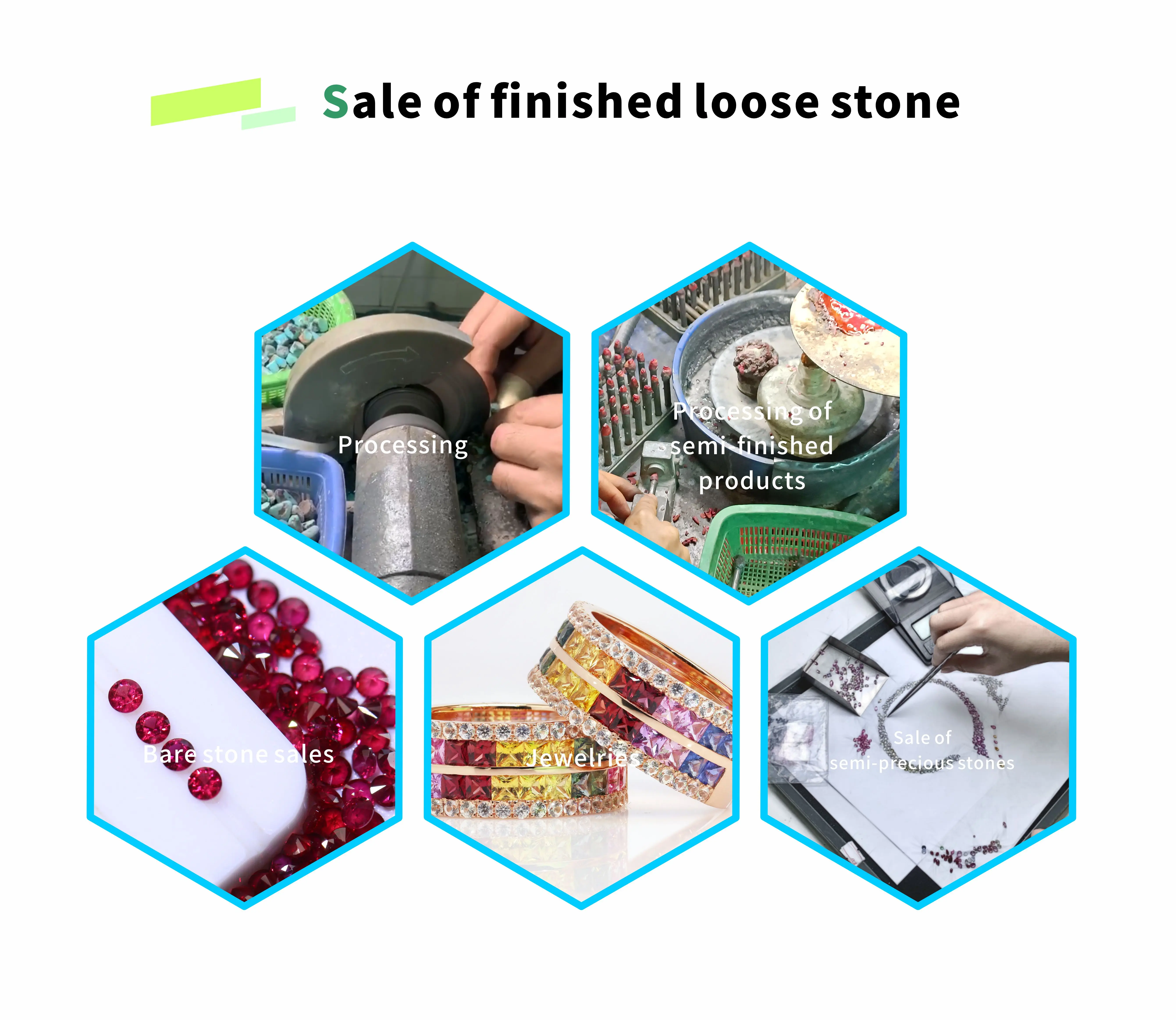 100% Genuine Semi-Precious Gemstone Loose Gemstone 100% Natural Green Diopside for Jewelry Making