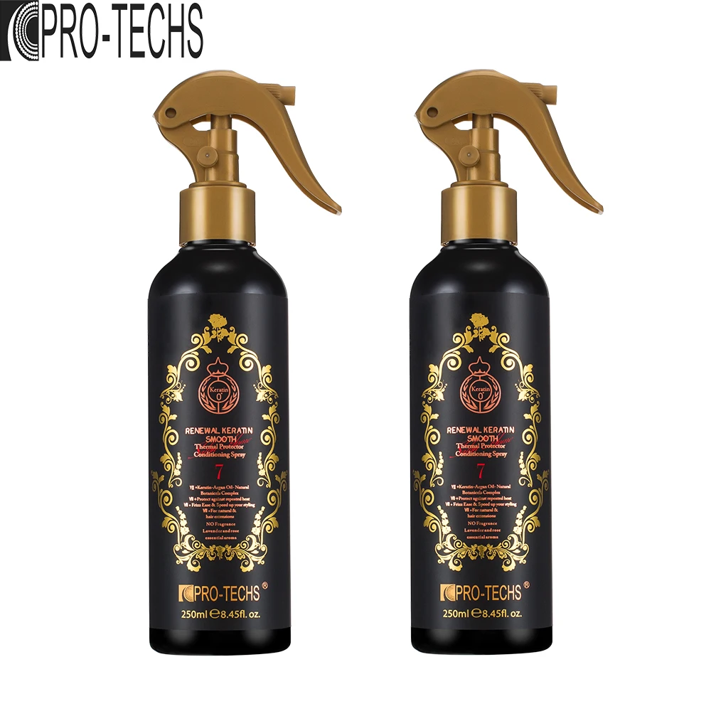 Собственная Марка 250 мл теплозащитное аргановое масло для обновления волос кератин гладкий термальный протектор кондиционер-спрей