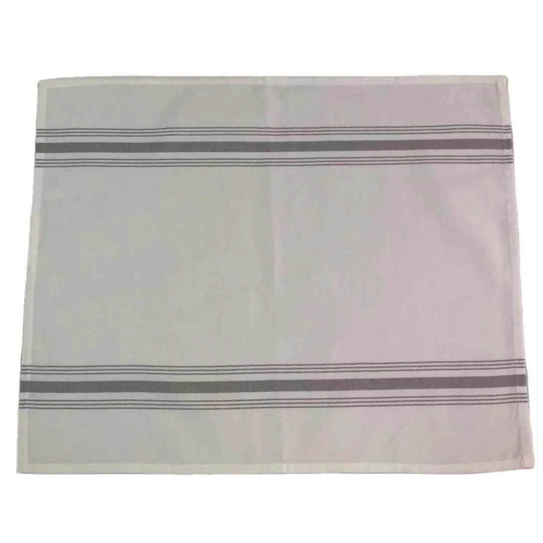 Полосатые салфетки для бистро MJS spun из полиэстера с шоколадными полосками