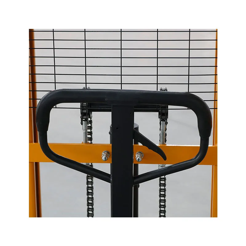 Haizhili Strong Manual Hand Stacker 1t 1.6m Forklift Pallet Hand Hydraulic Stacker Fork Lift Manual Stacker Forklift