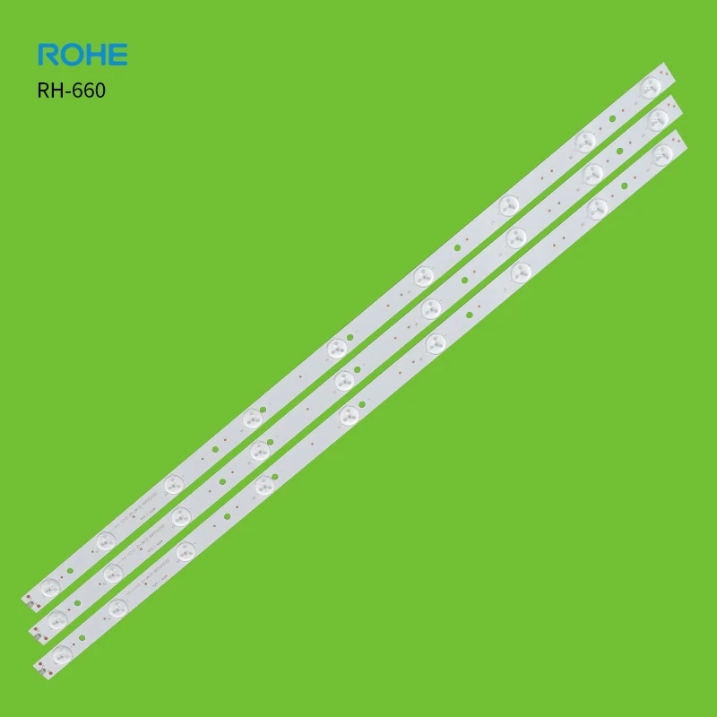 ROHE RH-660 ZDCX315D09-ZC14F-01 9LED 633*18 мм 3 В алюминиевая светодиодная подсветка для телевизора 32 дюймов