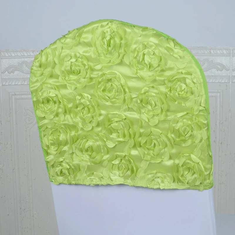 spandex rose rosette flower chair sashes for chair cover