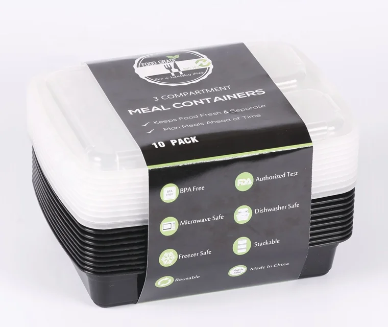 Meal Prep Storage Boxes and Food Container Plastic Microwave Food Container