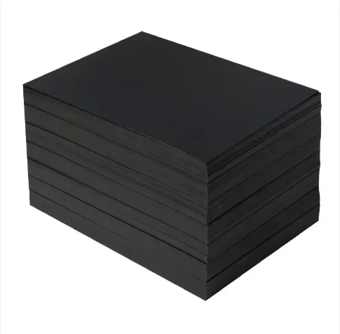 100% wood Pulp coated two sides 80g Black Paper Black Paper Paperboard for Printing best quality from China