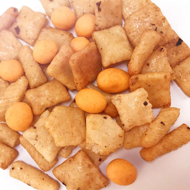 Colorful Mix Snacks Chinese Snacks Good Taste Hot Sale Crispy Rice Crackers