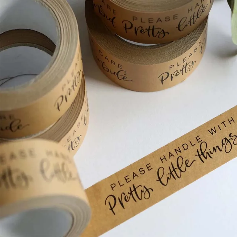 Custom Printed OPP Packaging Adhesive Cello Jumbo Roll Shipping Custom Logo Printed Clear Fragile Plastic Bopp Packing Tape