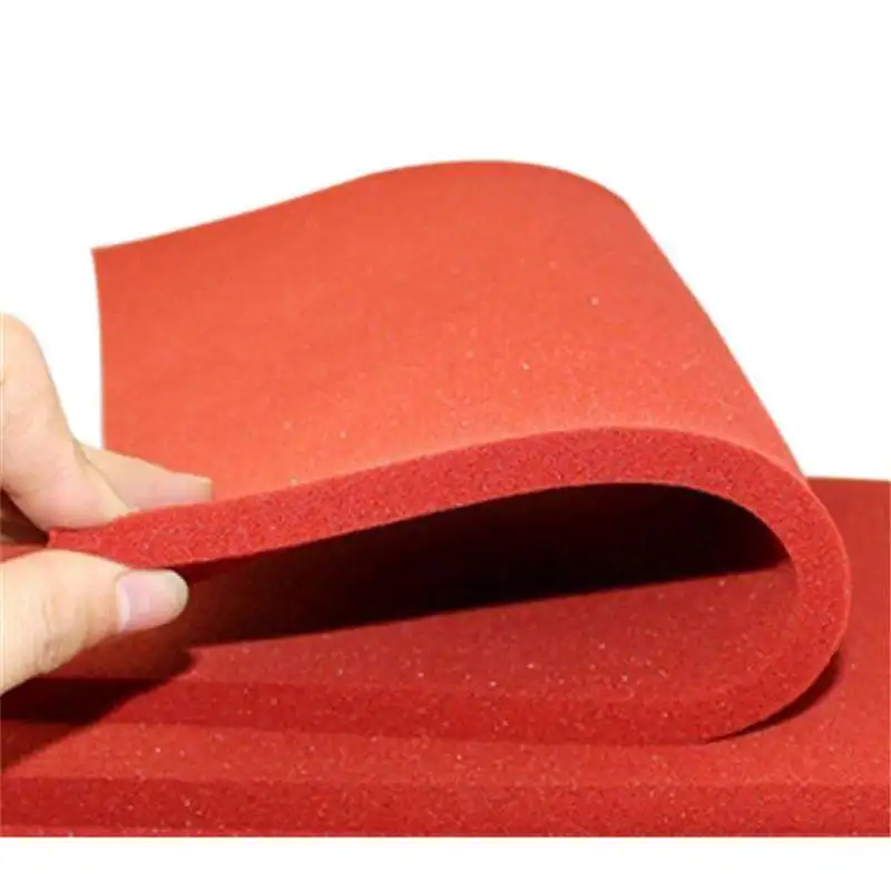 High temperature resistant sponge silicone foam sheet roll 2mm 3mm 4 mm 5mm 10mm