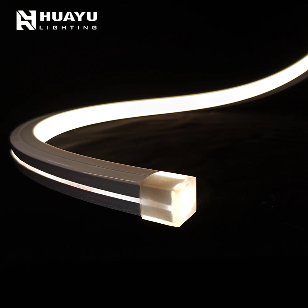 Silicone square size integrated splicing 16x16mm Flex neon light waterproof IP67 constant voltage 24V/12Vdc high bright 2835