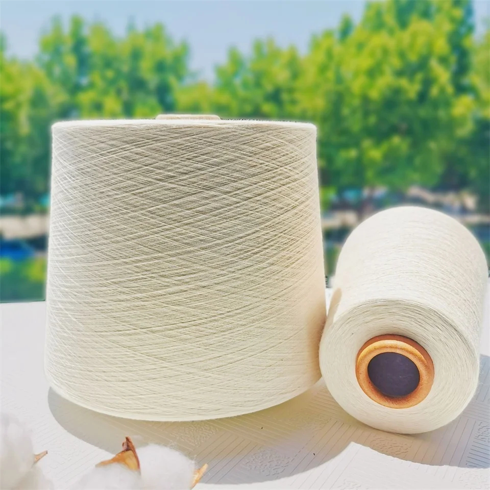 TC 65/35 80 20 CVC 50 50 60/40 Yarn Raw White Pc Weaving Ne 45S 30S 20S 12/1 32/2 60S Combed Poly Cotton Polyester Blended Yarn