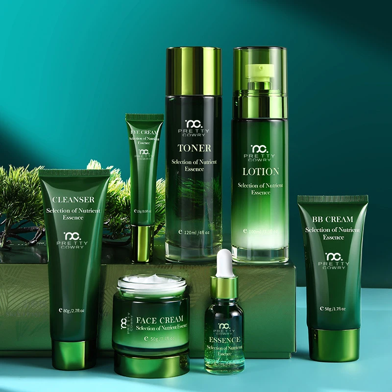 Organic natural skin care kit aloe vera extract gel face care whitening moisturizing acne treatment aloe vera skin care set