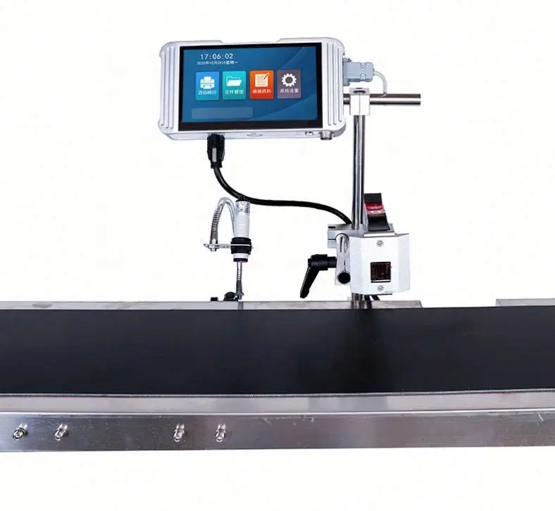 S10 online automatic L3 jet printer date batch number packaging plastic bag assembly line inkjet printing two-dimensional code