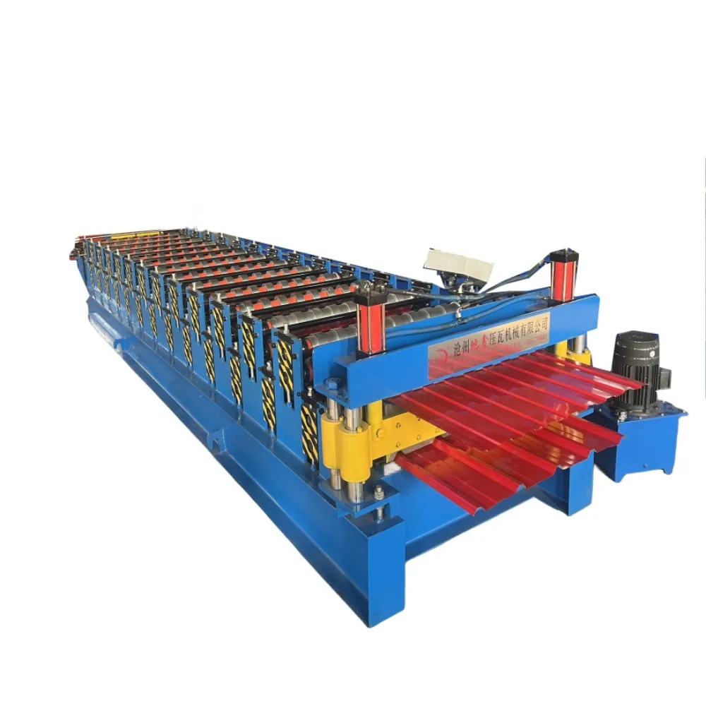 Hot sales Ibr Trapezoidal Rib Type And Corrugated Iron Roof Sheet Making Double Layer Roll Forming Machine roof tile machine